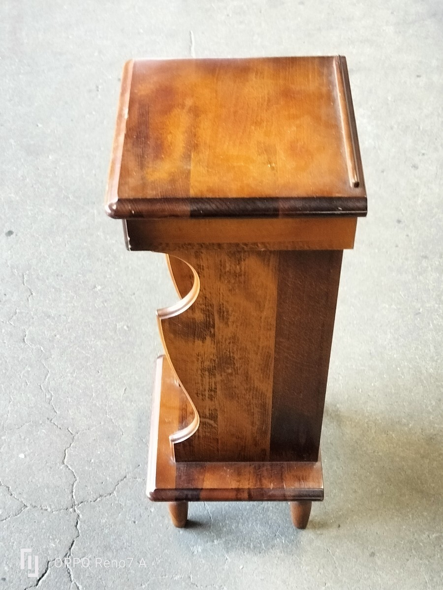 ☆オールドカリモク☆コロニアル マガジンラック☆サイドテーブル