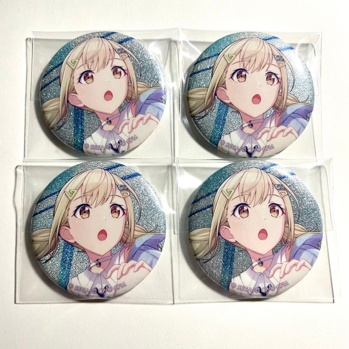 プロセカ プロジェクトセカイ 小豆沢こはね グリッター缶バッジ Flyer