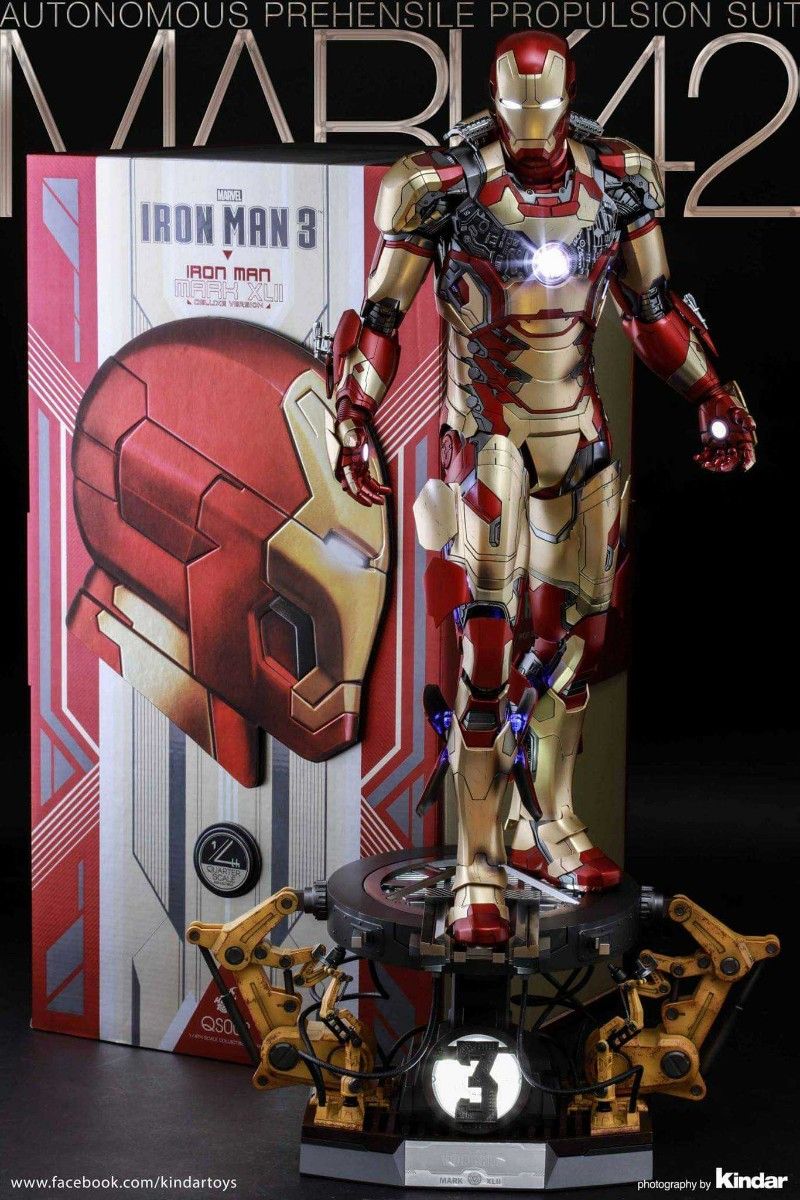 新品未開封 ホットトイズ 1/4 クォーター アイアンマン マーク42 DX