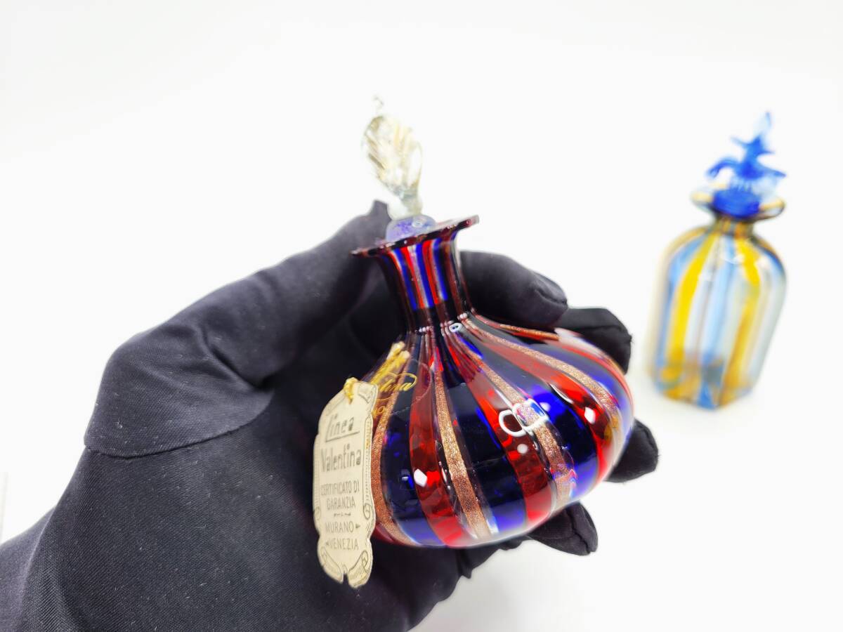 Linea Valentina 高級ヴェネチアガラス 金彩 ムラーノガラス 香水