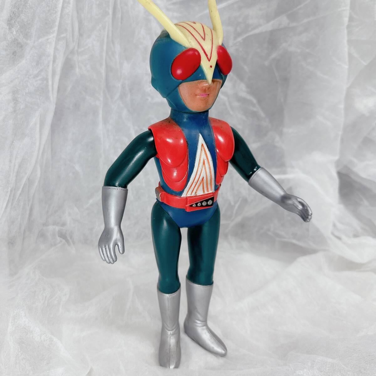 ポピー ライダーマン ソフビ 当時物 怪人 仮面ライダー 旧バンダイ