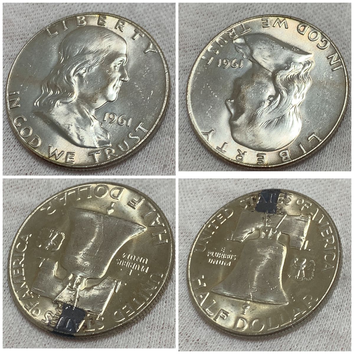 a685 1961年 フランクリン ハーフダラー銀貨 アメリカ 銀貨 コイン