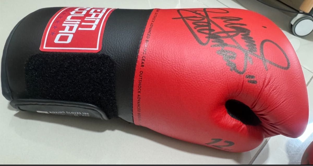 井上尚弥&メニーパッキャオ 直筆サイングローブ 井上尚弥&メニー