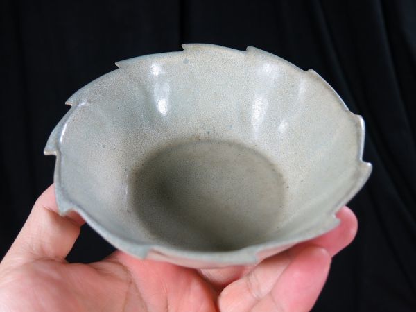 d 宋代汝窯青磁捻り鉢 宋時代 遺跡発掘品 中国 陶器/ 副葬品 天龍