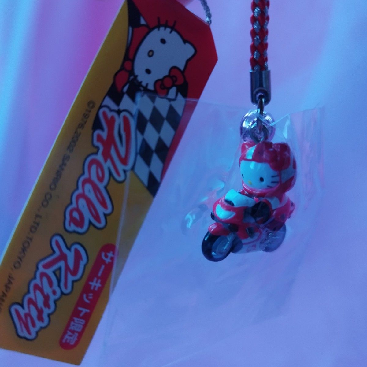 ハローキティサーキット限定 バイク 根付ストラップ 4つセット 2002年