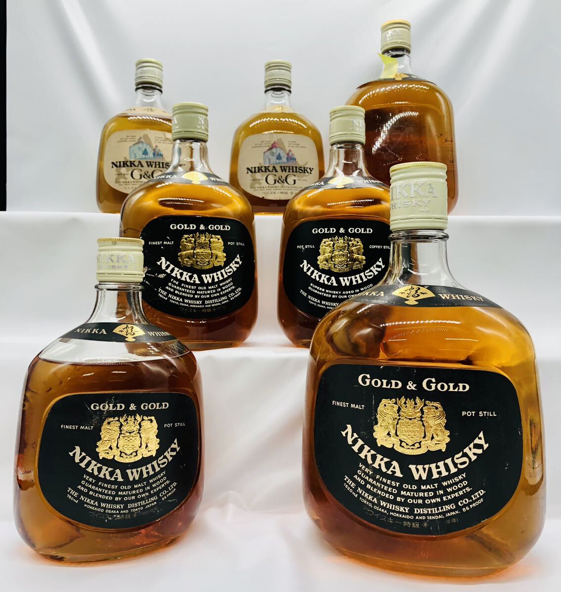 ニッカ ウイスキー ゴールド&ゴールド 特級 7本セットNIKKA WHISKY