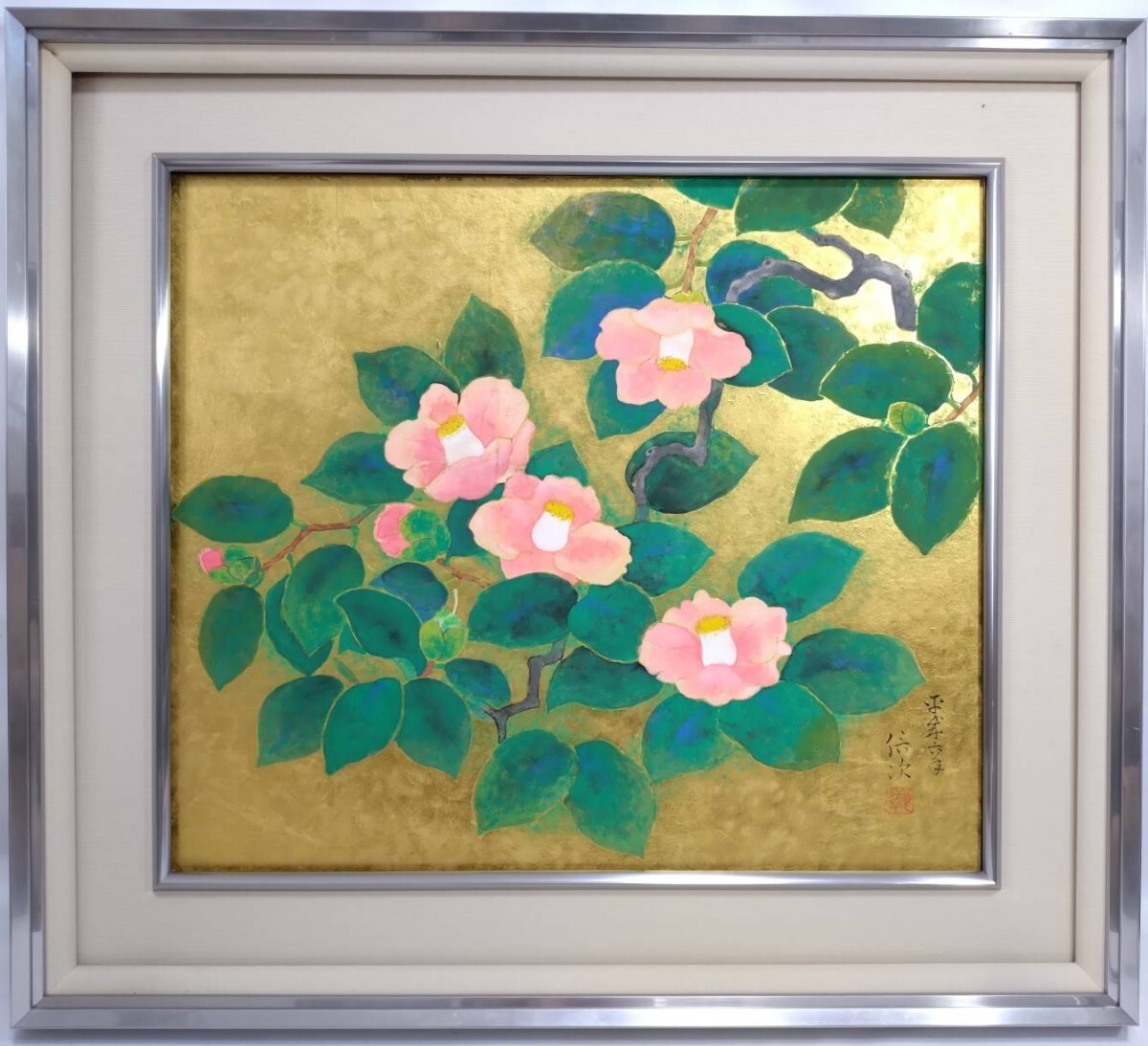 加藤晨明 日本画 M10号「牡丹」