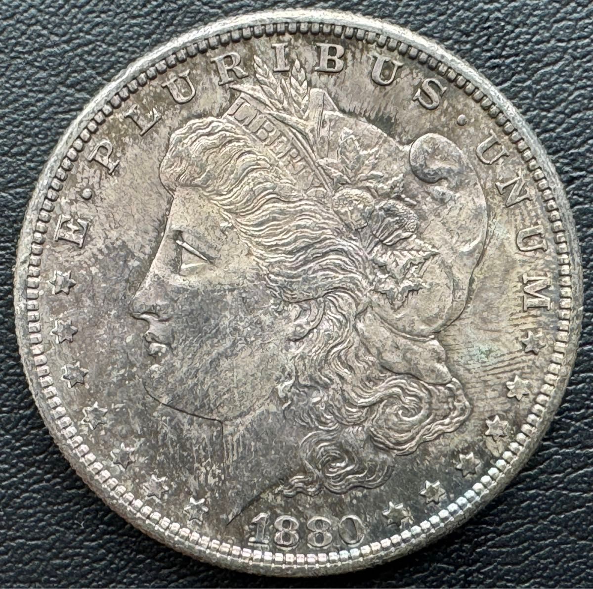 9枚--- 1880年代の米国製モルガン銀貨 1880⁄79年 モルガン ダラー