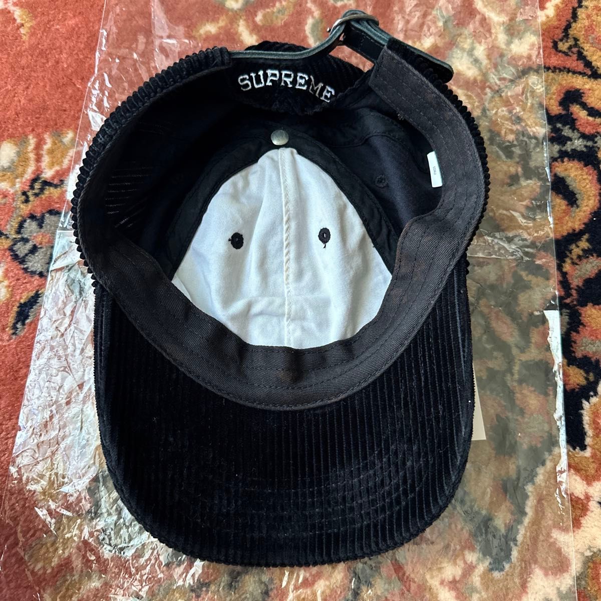 希少】Supreme S Logo cap コーデュロイ シュプリーム 黒｜Yahoo