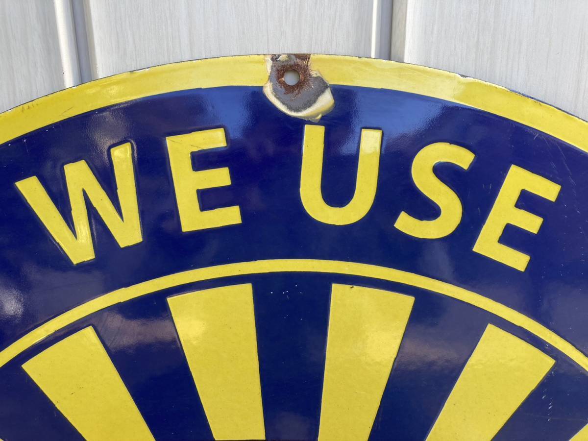 アンティークホーローサインプレート看板 CORVETTE アメリカレア