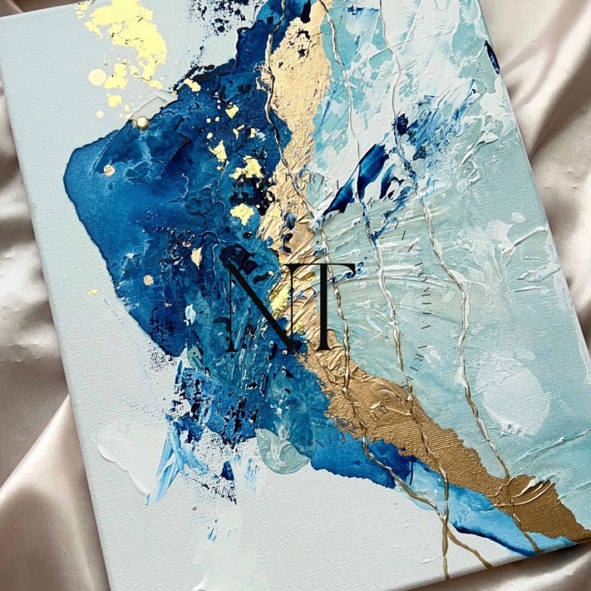 原画/額装済み/和風/禅/絵画/アート/抽象画/ニュアンス/モダン/海外/金