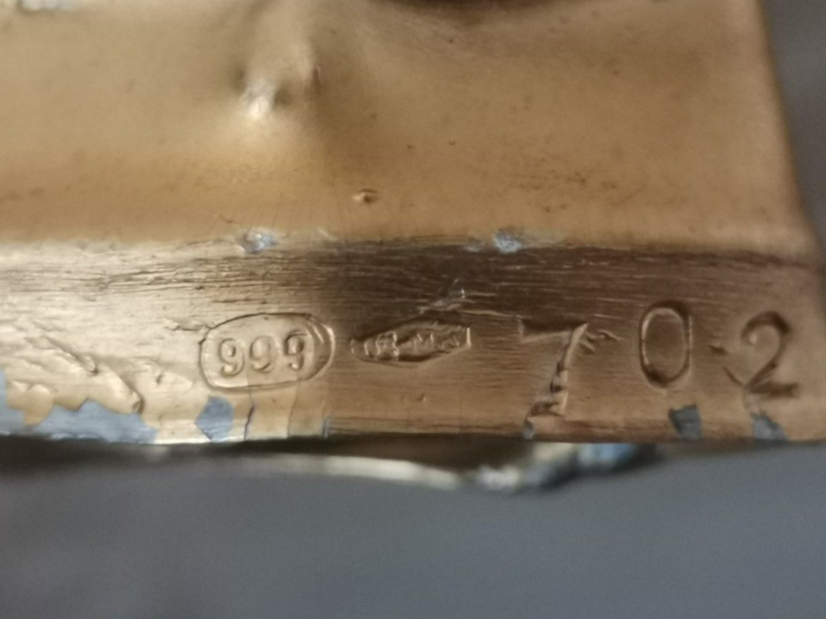 フランクリンミント 天皇皇后両陛下金婚式記念碑 純銀製 純金張り 999