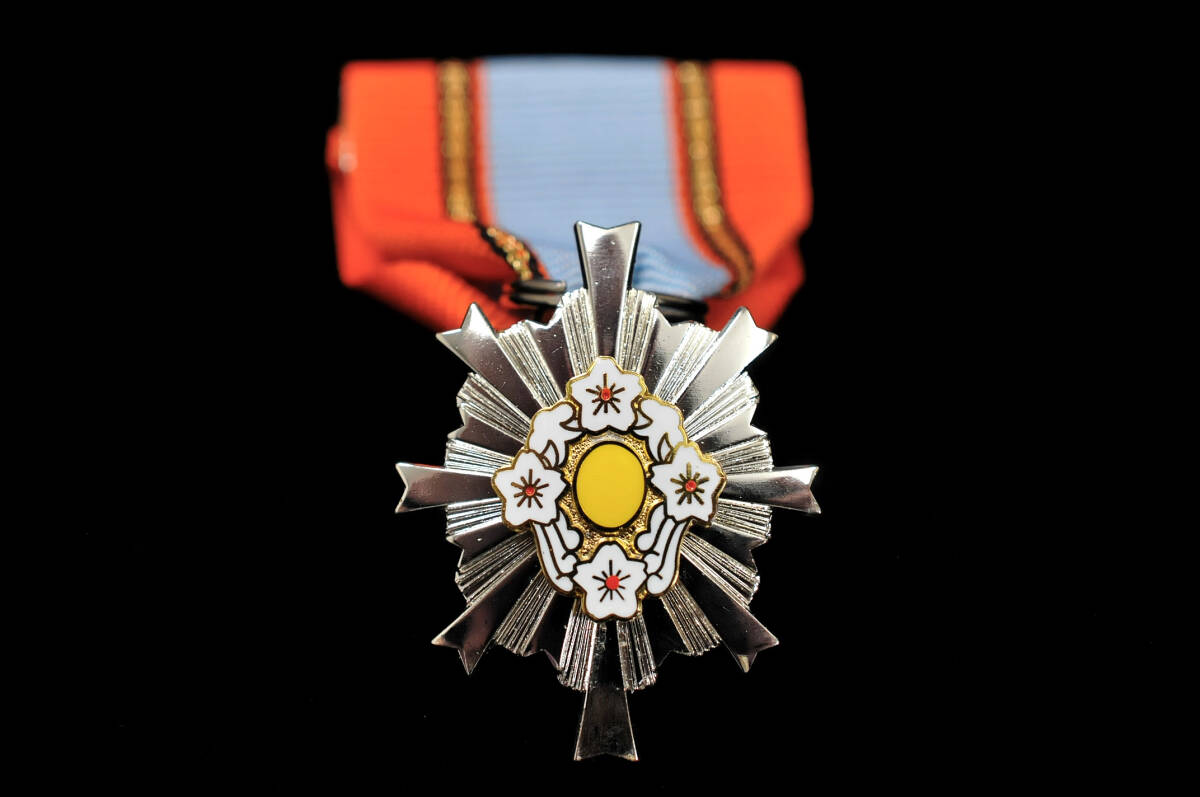 レア】第四級 第9号 防衛功労章 記念章 ピン カギ併用タイプ