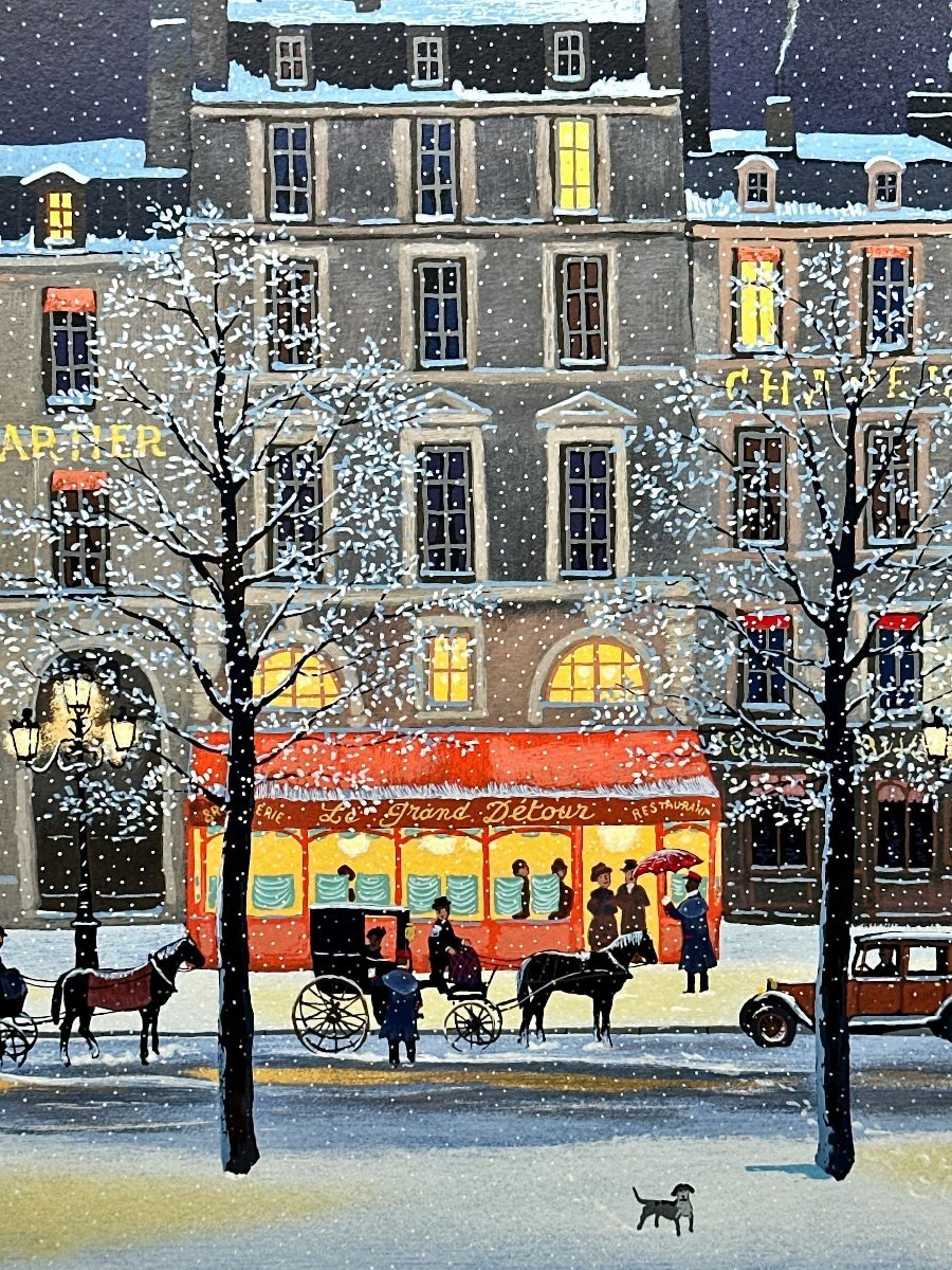 ミッシェル・ドラクロワ【忘れがたき夕べ】シルクスクリーン