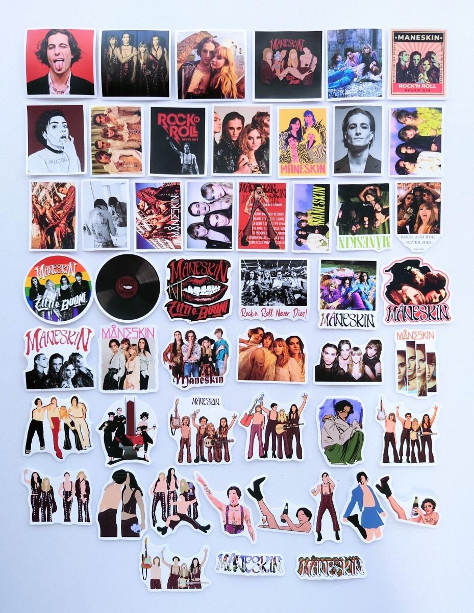 MANESKIN マネスキン 非売品ステッカー コンプリート モーネスキン