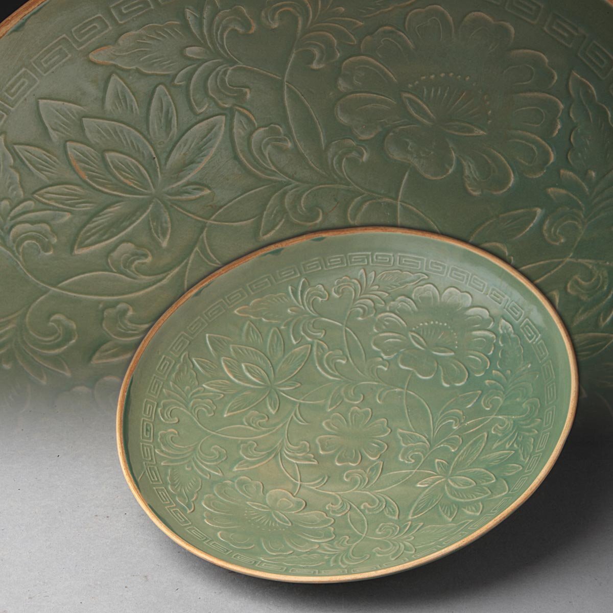 中国美術 蓮花魚紋 碗 古美術(LC998) 中国美術 蓮花魚紋 碗 古美術(LC998)