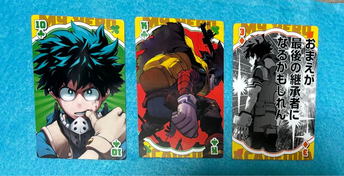 ヒロアカ JF先行販売 原作トランプ ♡A 緑谷出久 134枚セット ヒロアカ