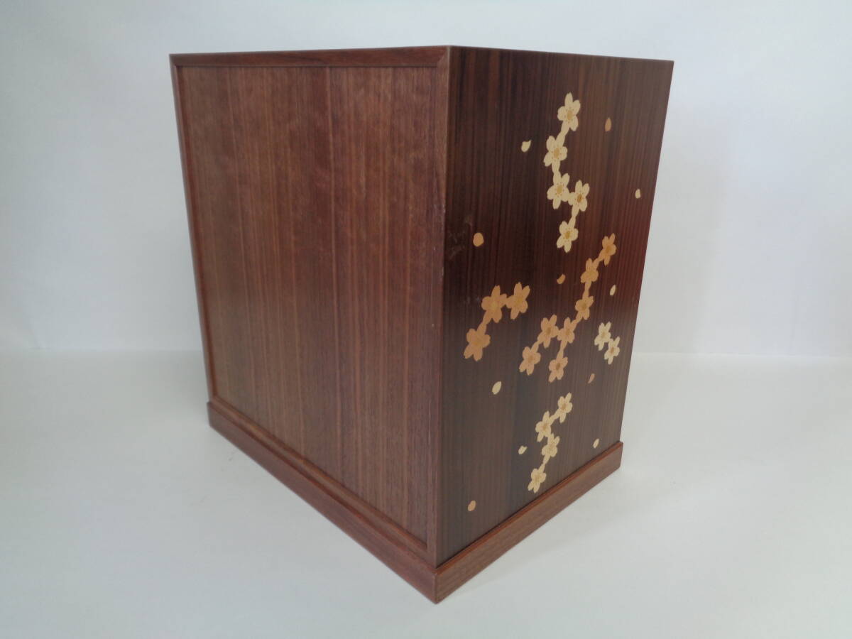 寄木細工 3ツ引き出し 引き出し 収納 木箱 伝統工芸品 木工芸 小さな凹み