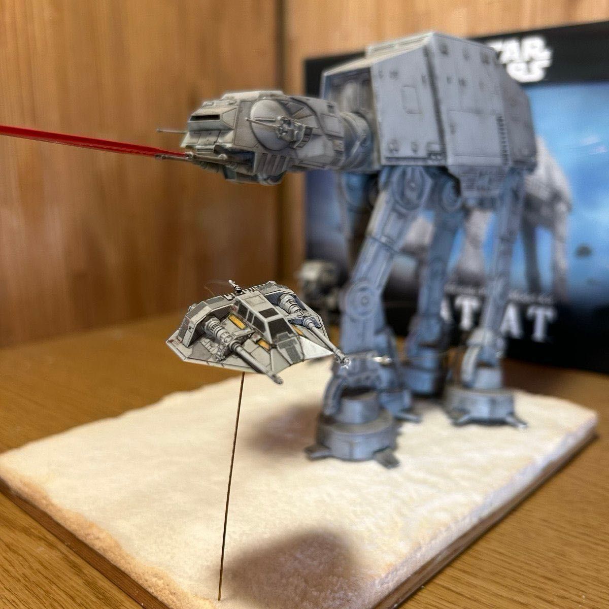 バンダイ スターウォーズ 1/144 AT-AT +ビークルモデル スノー