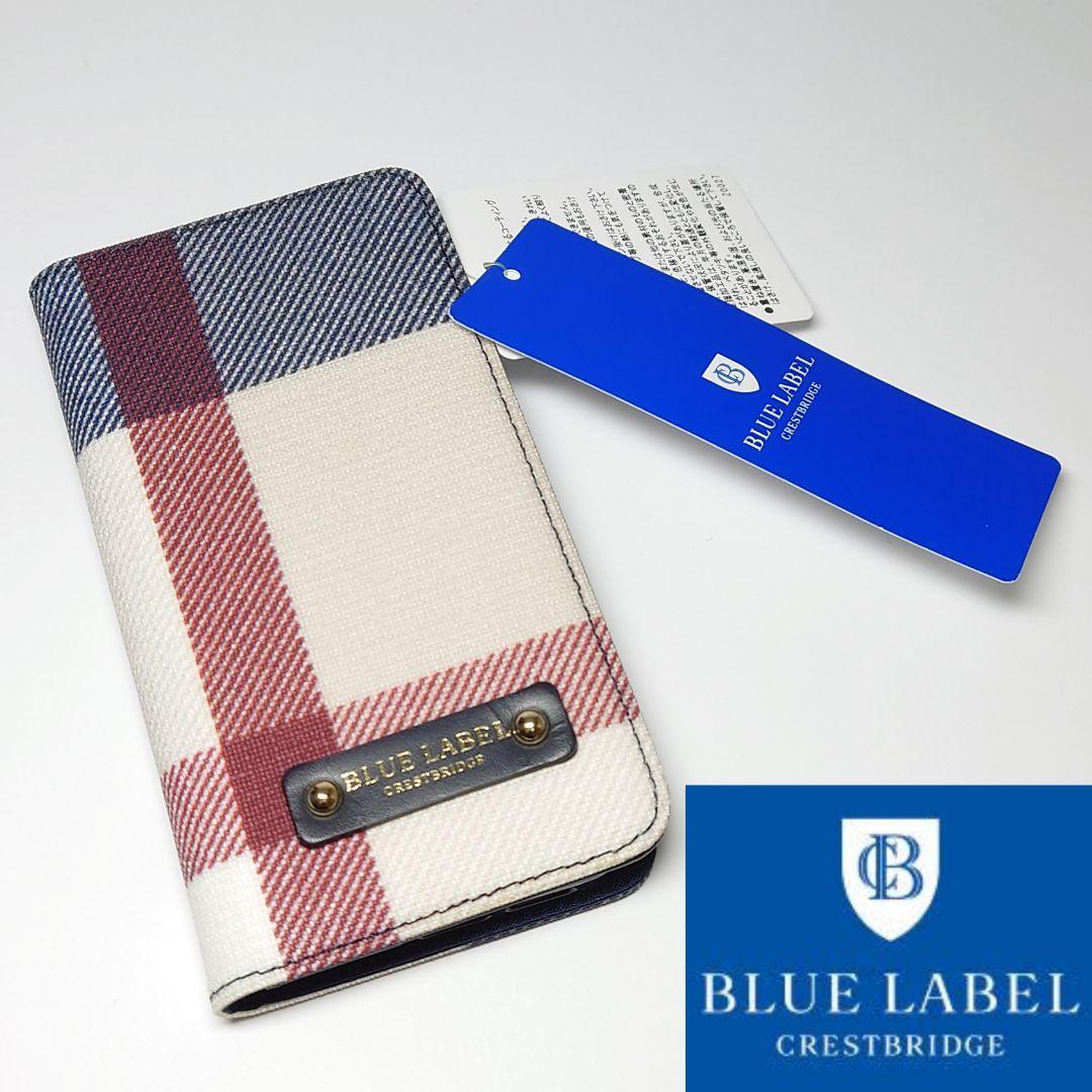 新品タグ付き】ブルーレーベルクレストブリッジ 手帳型iPhone14ケース