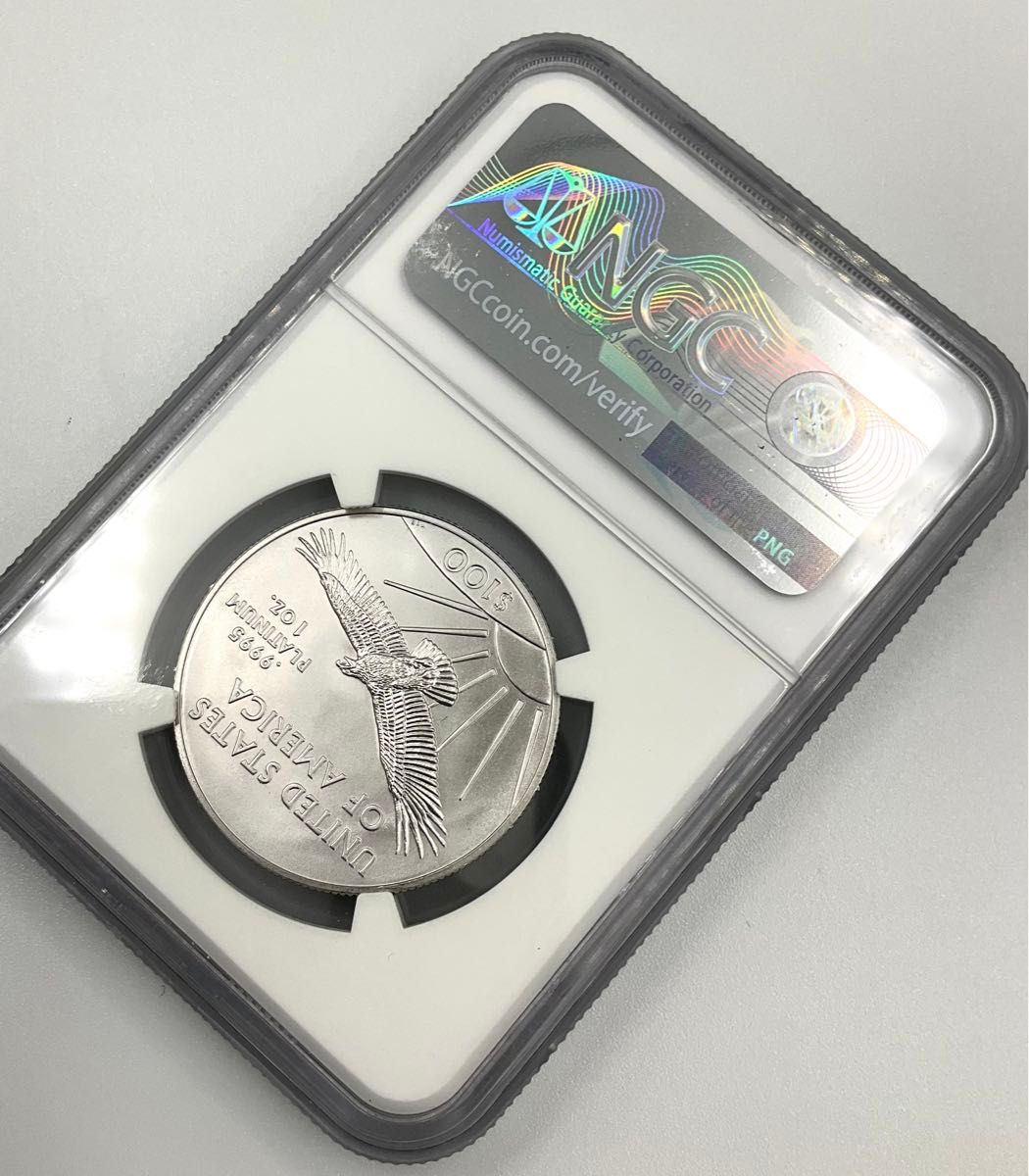 ☆最高鑑定 2016 米国 プラチナ イーグル 100ドル PCGS MS70