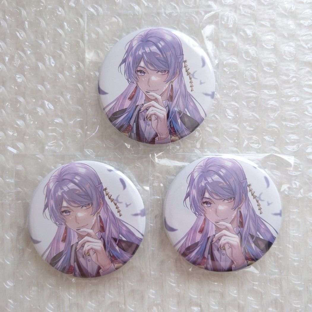 にじさんじ 弦月藤士郎 三華の樂 缶バッジ にじさんじ VΔLZ 三華の樂