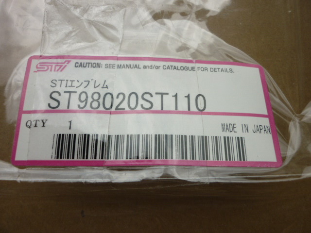 高品質，セール STI performance エンブレム オーナメント1枚 STI