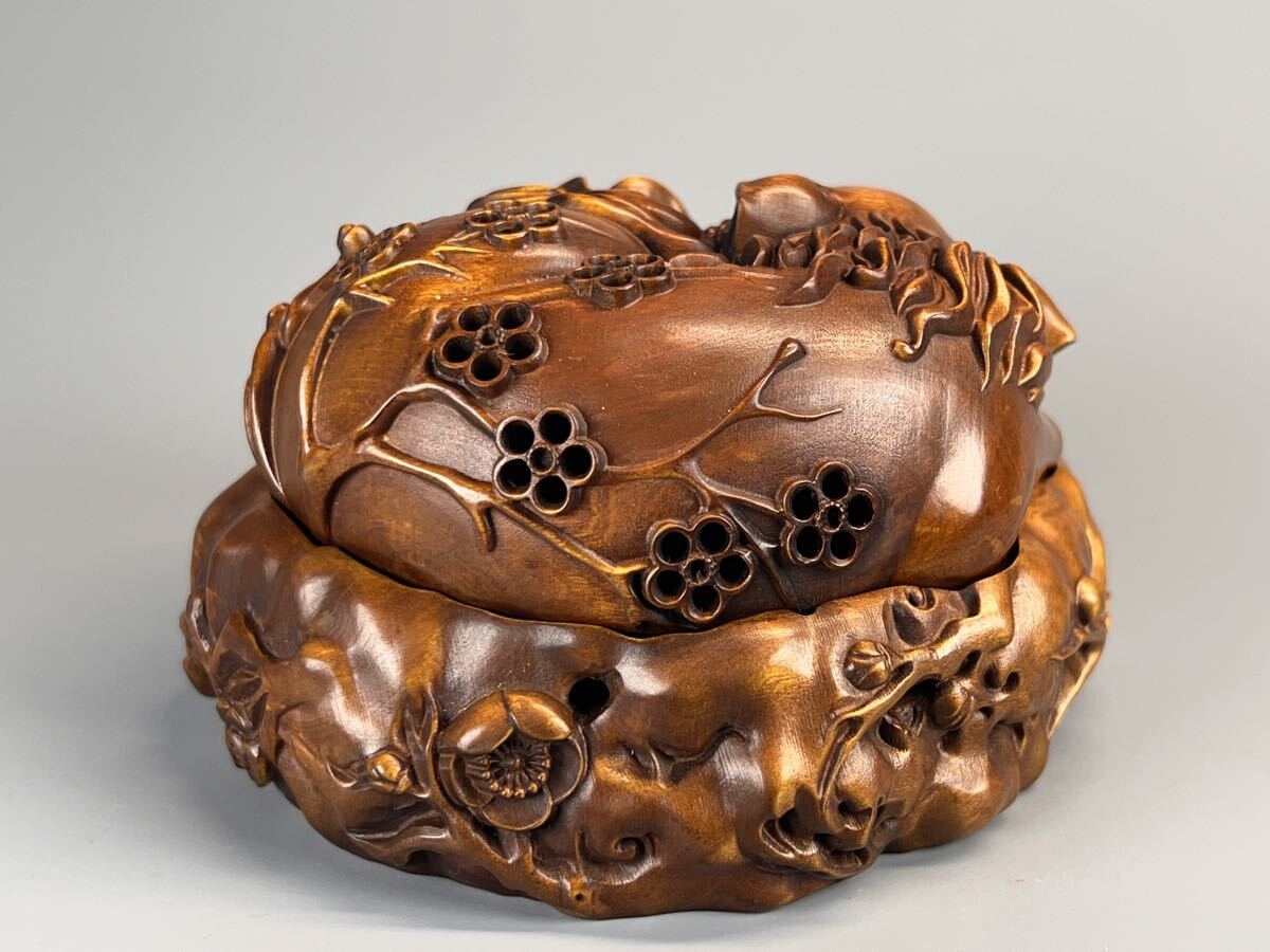 Yahoo!オークション - 古美術 黄楊木 本物拓植 香炉 香道具 置物 九尾