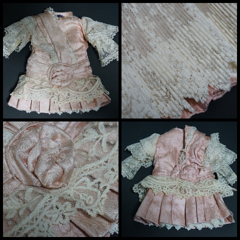 ビスクドール 永田みどり造 オレンジ服の女の子 着せ替え人形 玩具