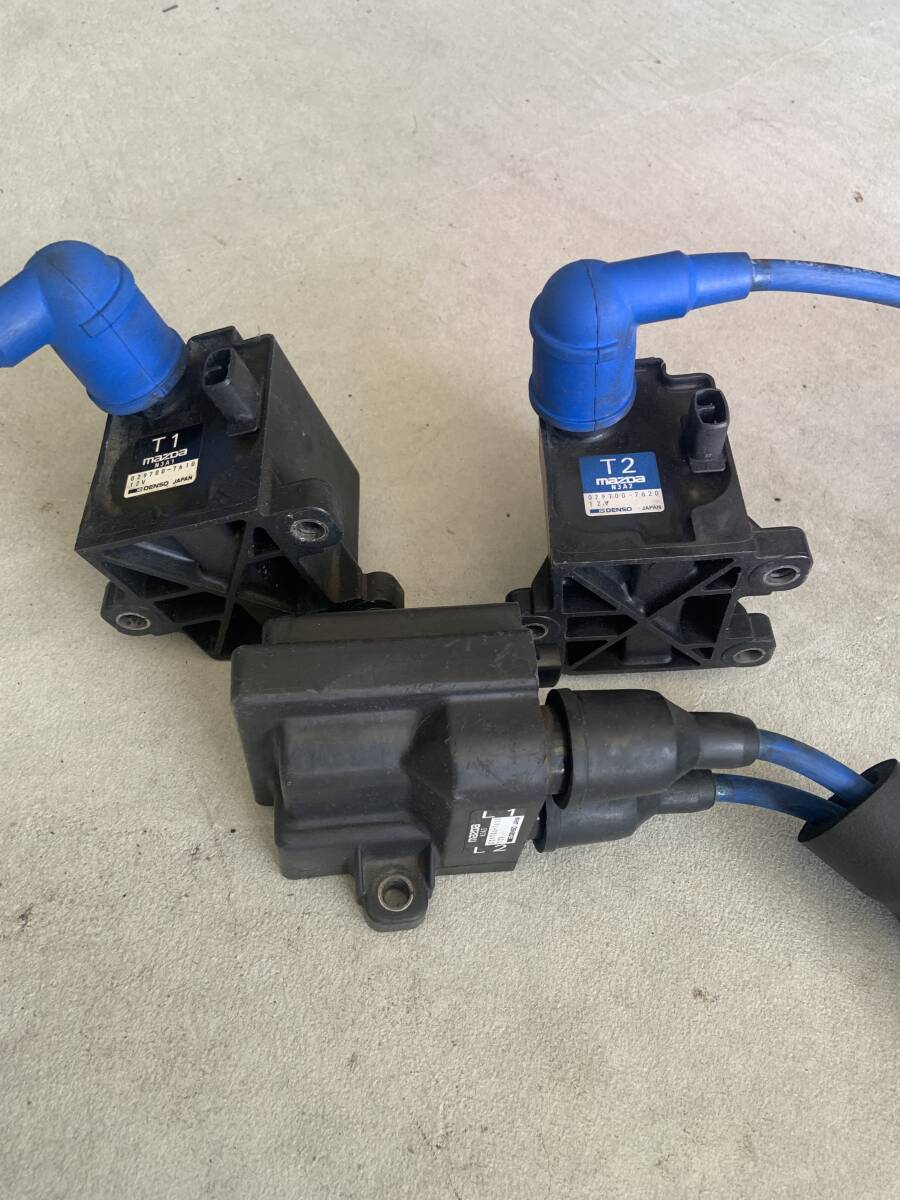 マツダ RX-7 FD3S 6型 純正イグニッションコイル IGコイル NGKプラグ