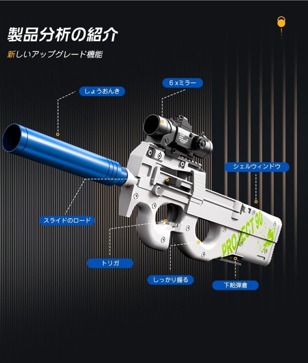 トイガン おもちゃ銃 p90｜Yahoo!フリマ（旧PayPayフリマ）