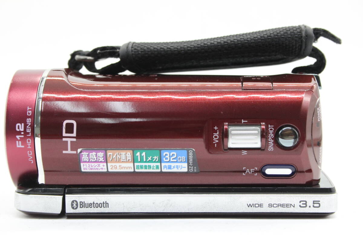 美品】JVC Everio GZ-HM880 赤 バッテリー3個付き JVC Everio GZ-HM880