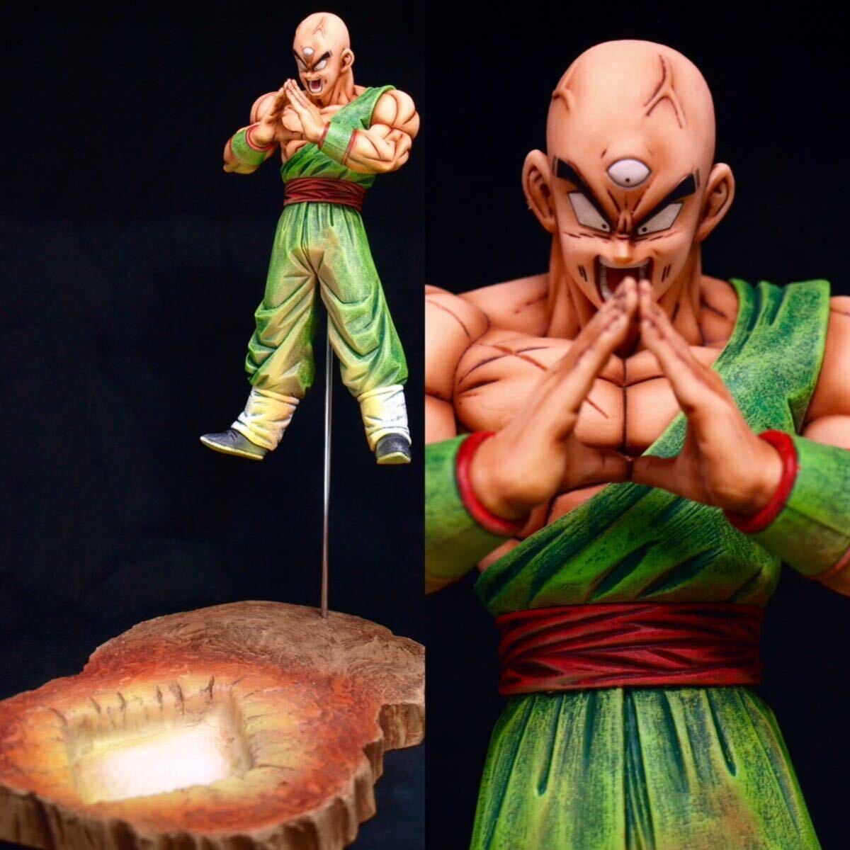 Yahoo!オークション - ドラゴンボール 天津飯 フィギュア リペイント