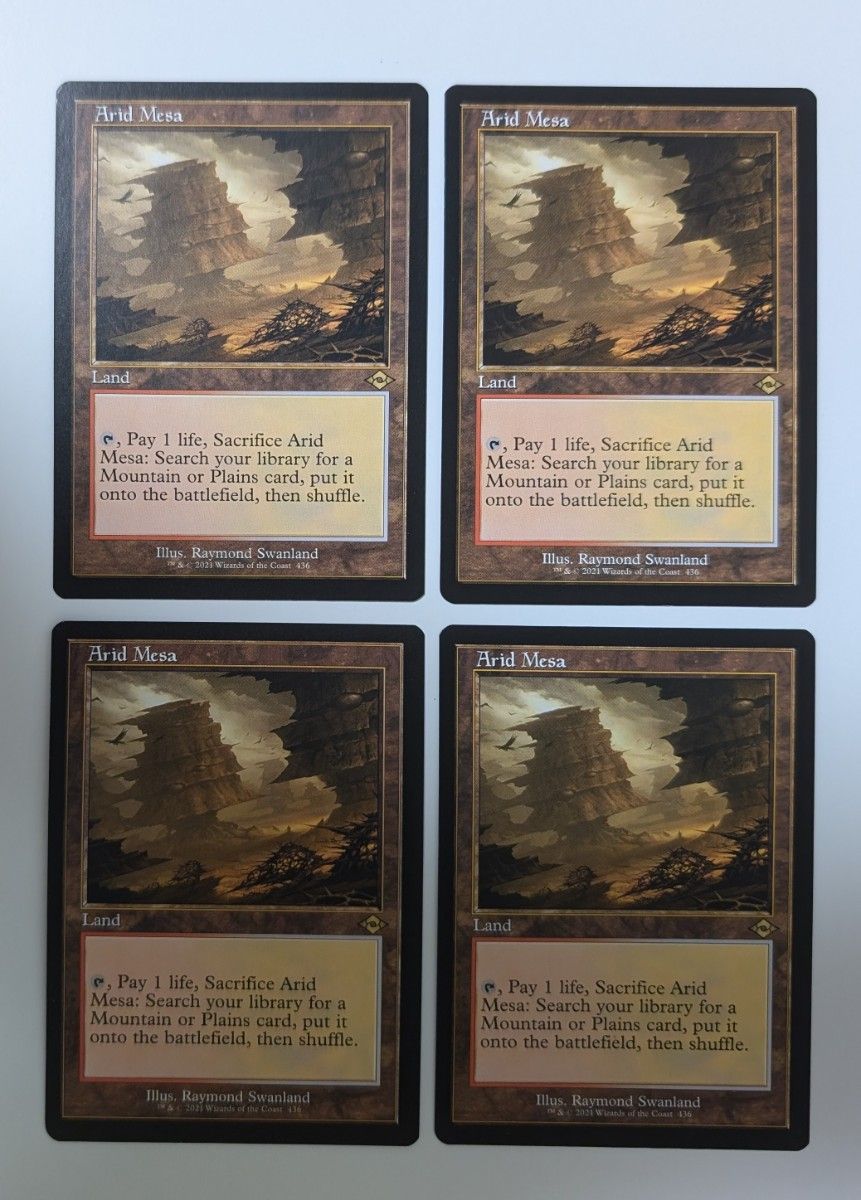 mtg 乾燥台地 4枚 英語 旧枠 乾燥台地 旧枠 英語 4枚セット MTG