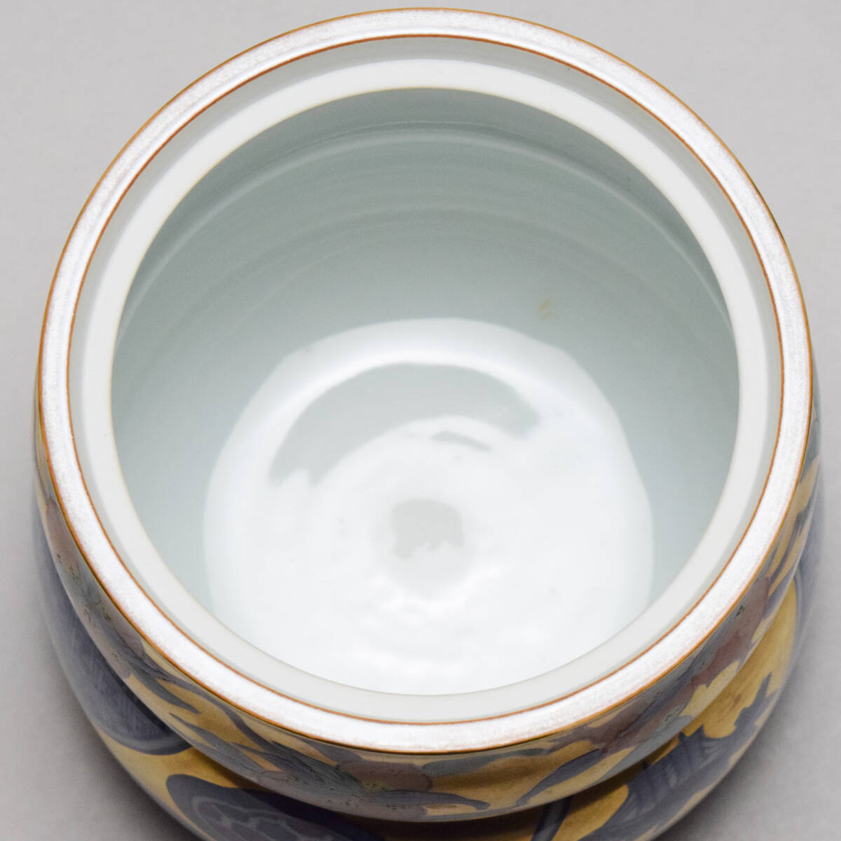 逢絢亭】茶道具 水指 京焼 飴釉 裏千家 10代家元 認得斎好写 末広水