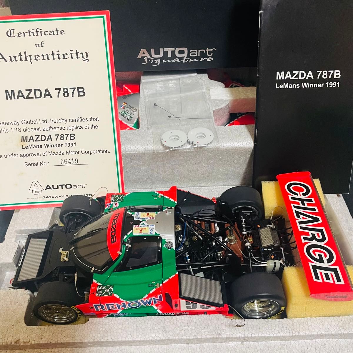 1/18 AUTOart チャージ レナウン マツダ 787B ル・マン 優勝｜Yahoo
