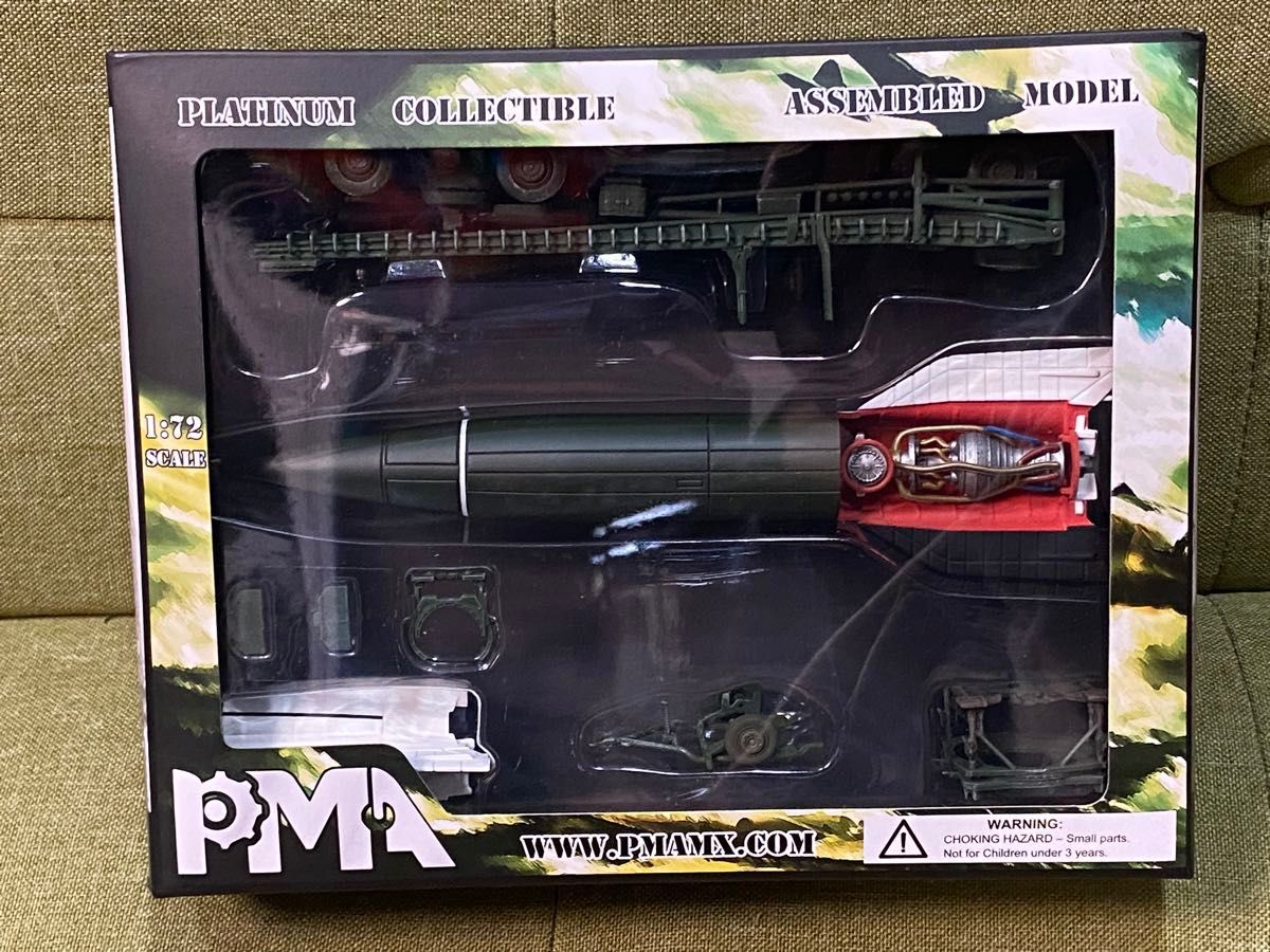 B）PMA製 WWⅡ ドイツ軍V2ロケット 弾道ミサイル 1/72 完成品模型 PMA