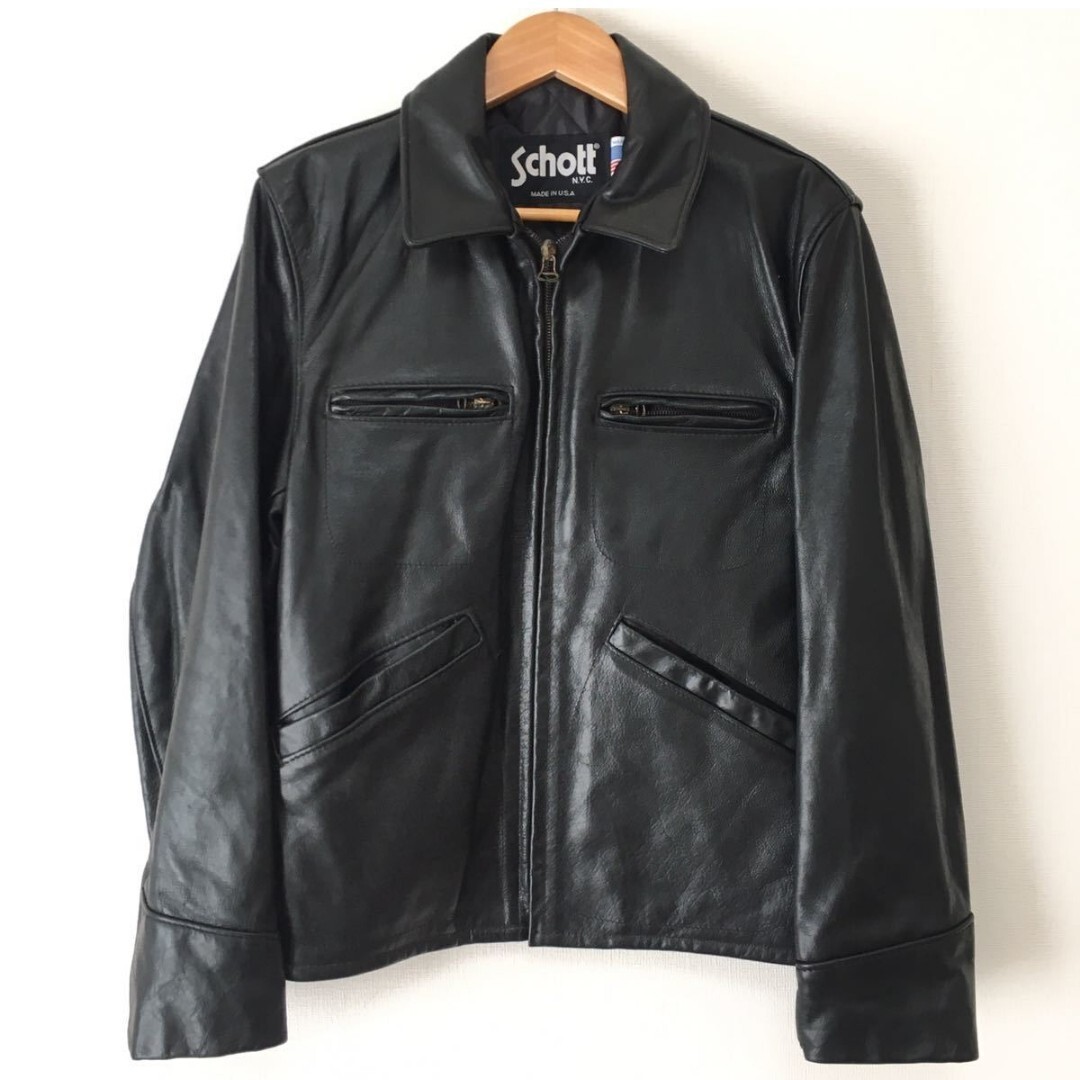 ショット トラッカージャケット schoott レザージャケット 36サイズ