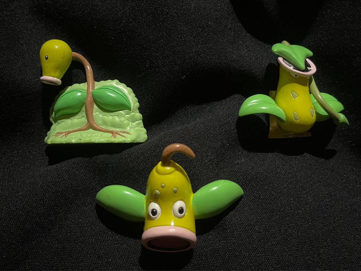 マダツボミ、ウツドン、ウツボット3体セット（モンコレ初期）