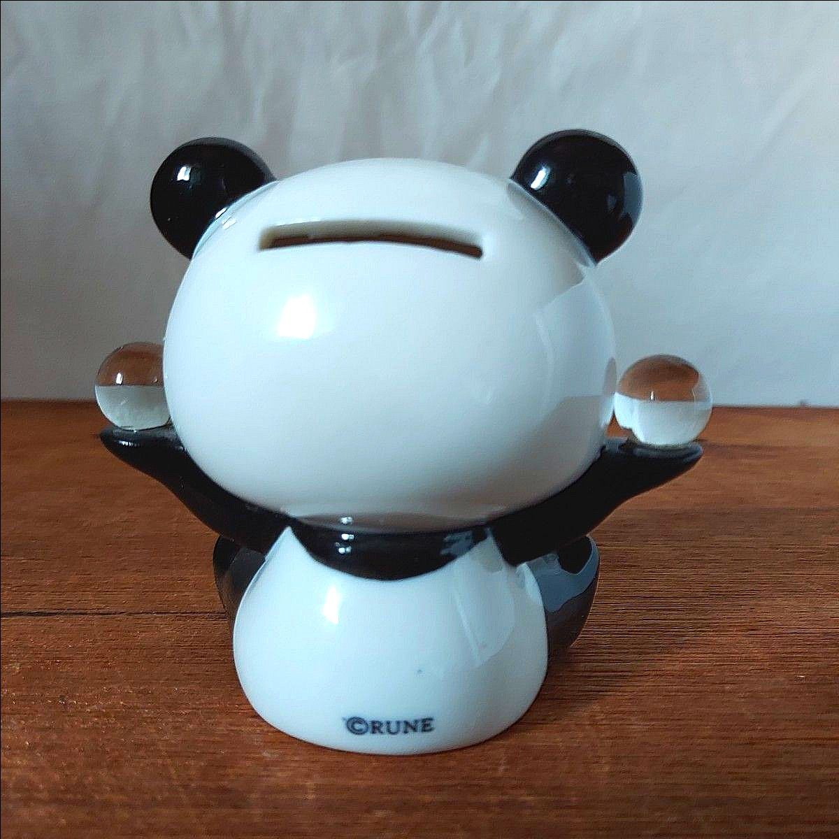 昭和レトロ 復刻 内藤ルネ パンダ 貯金箱 RUNE 陶器製｜Yahoo!フリマ