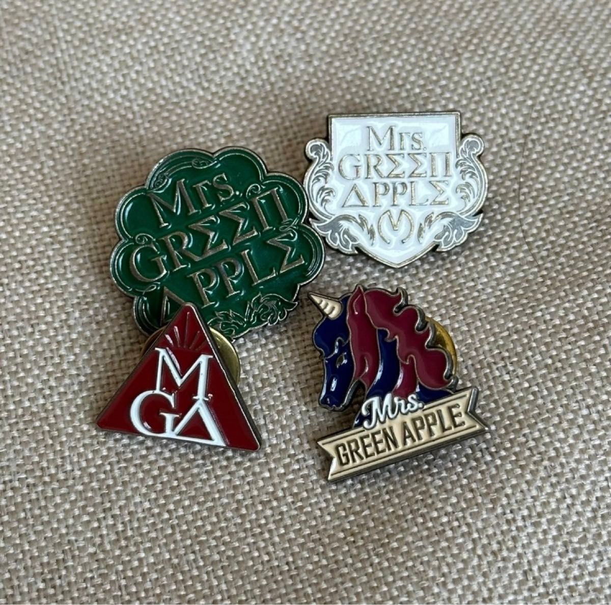Mrs GREEN APPLE エデンの園 ピンバッジ4個セット ミセスグリーン