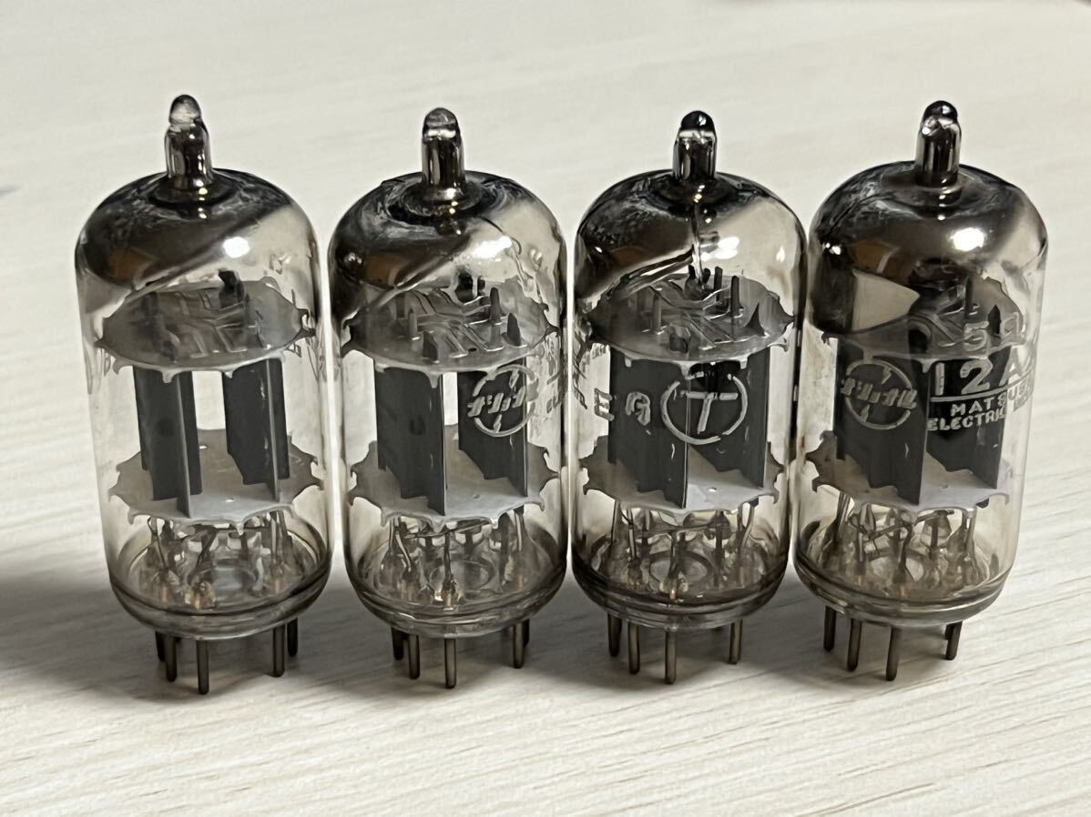 松*一様 ナショナルMATSUSHITA 12AX7 真空管 5本＋箱無し4本9 松*一様