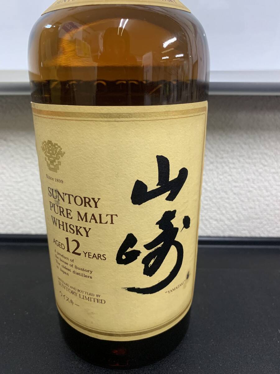サントリーピュアモルト山崎12年750ml43%キズ有り未開栓