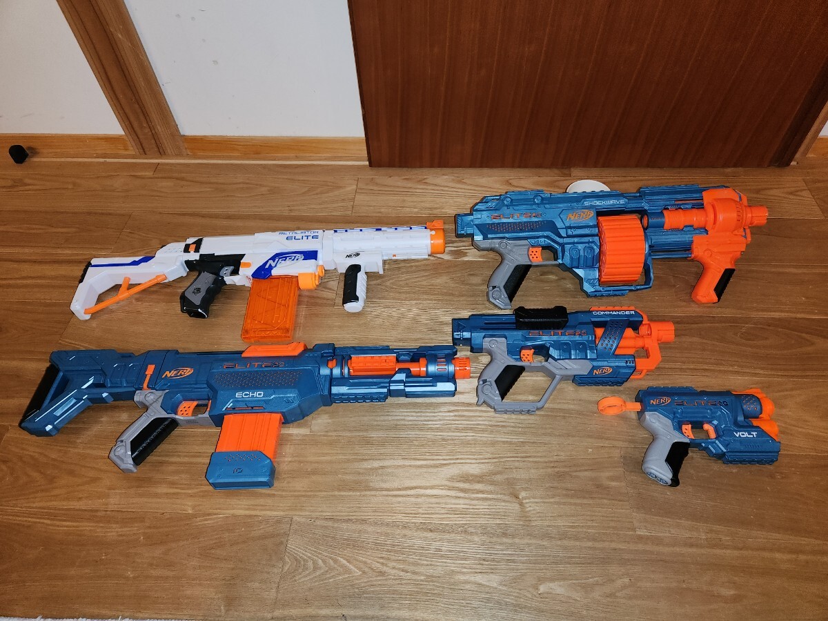ナーフ銃 エリート5丁 ナーフ銃 エリート5丁 Amazon.co.jp: ナーフ
