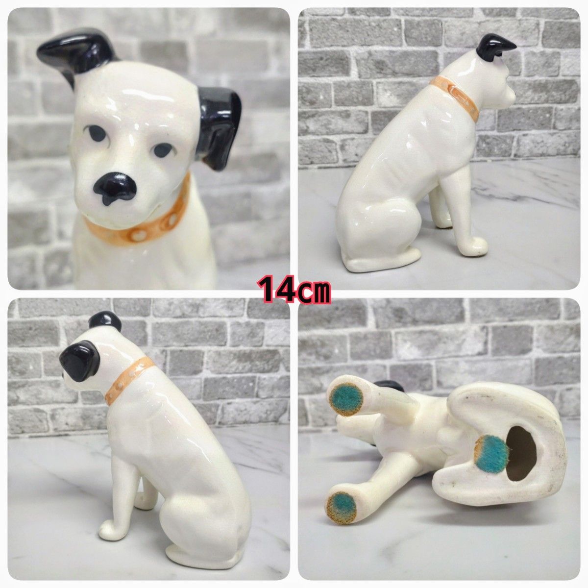 Victor】ビクター犬／ニッパー君『5頭』 昭和レトロ アンティーク置物