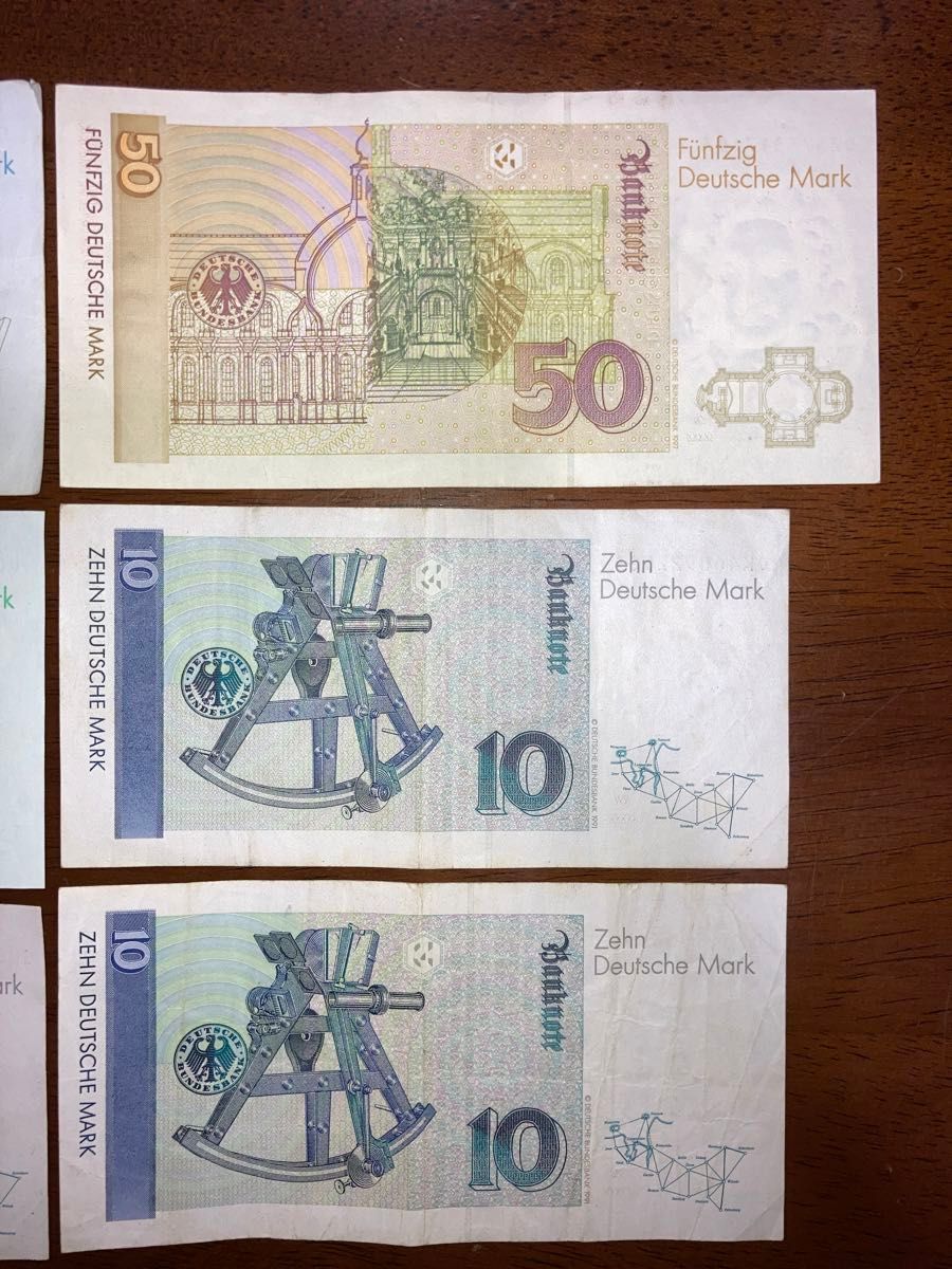 ドイツ】ドイツマルク旧紙幣 4種6枚｜Yahoo!フリマ（旧PayPayフリマ）