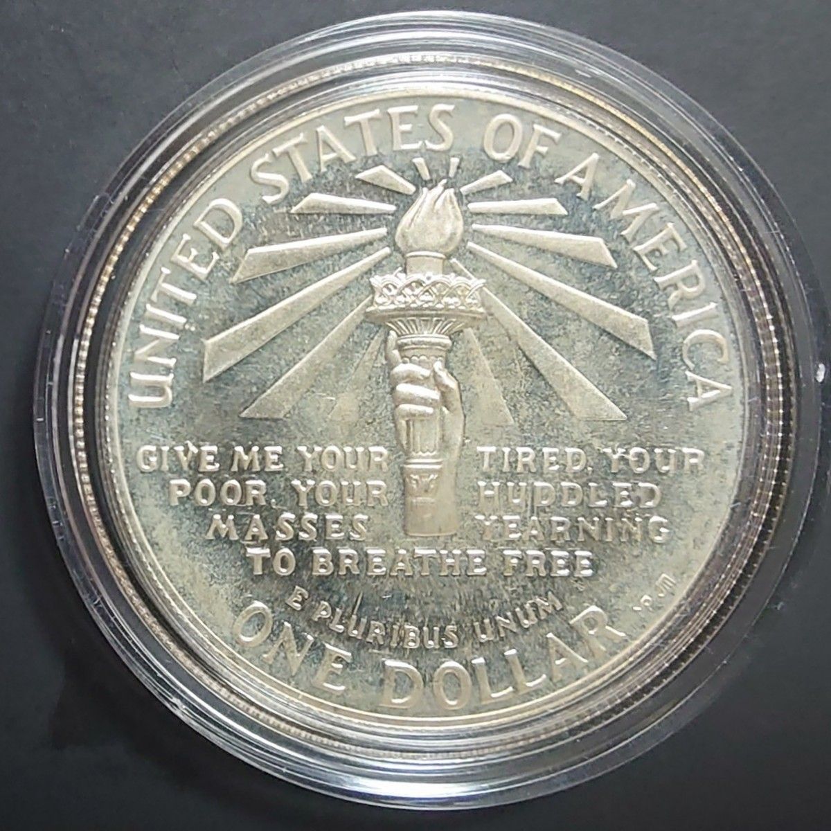 1986年アメリカ銀貨 自由の女神 リバティ1ドル記念銀貨＋ハーフダラー