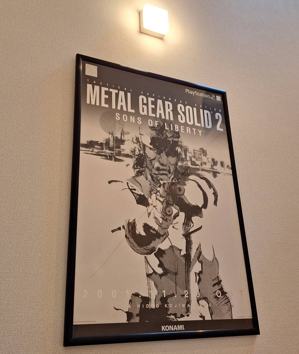 メタルギアソリッド2 サンズオブリバティー B2販促ポスター コナミ