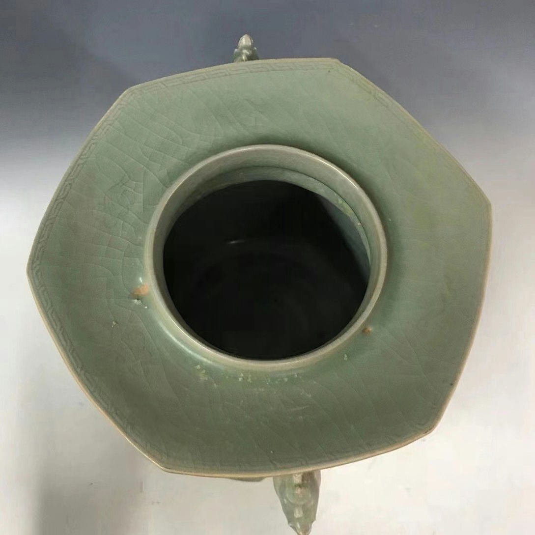 鉢□高麗青磁印花文古鉢 中国 古玩 茶碗 菓子器 菓子鉢 古美術 時代物