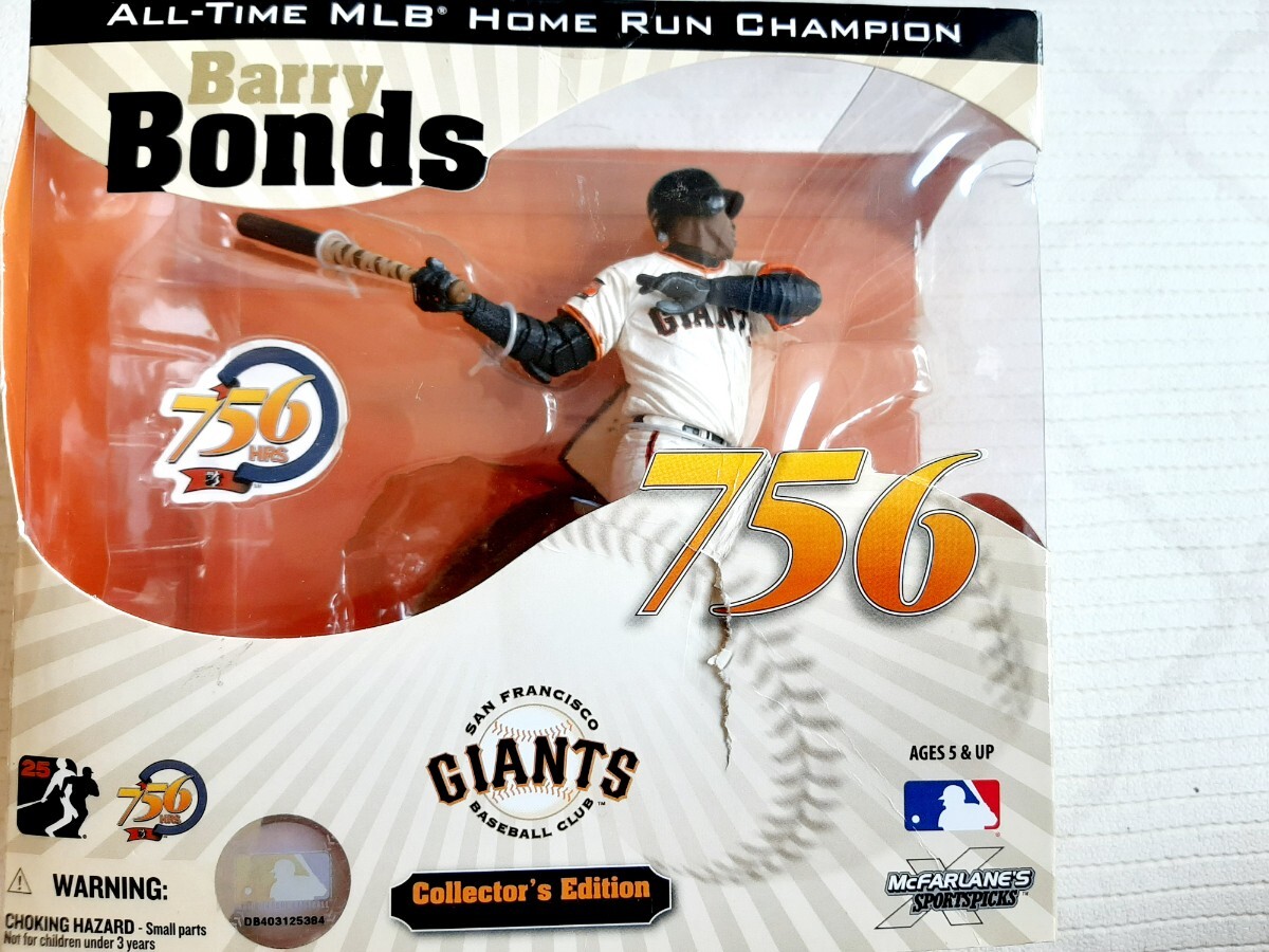 レア！バリーボンズ 756号本塁打達成記念 マクファーレン フィギュア